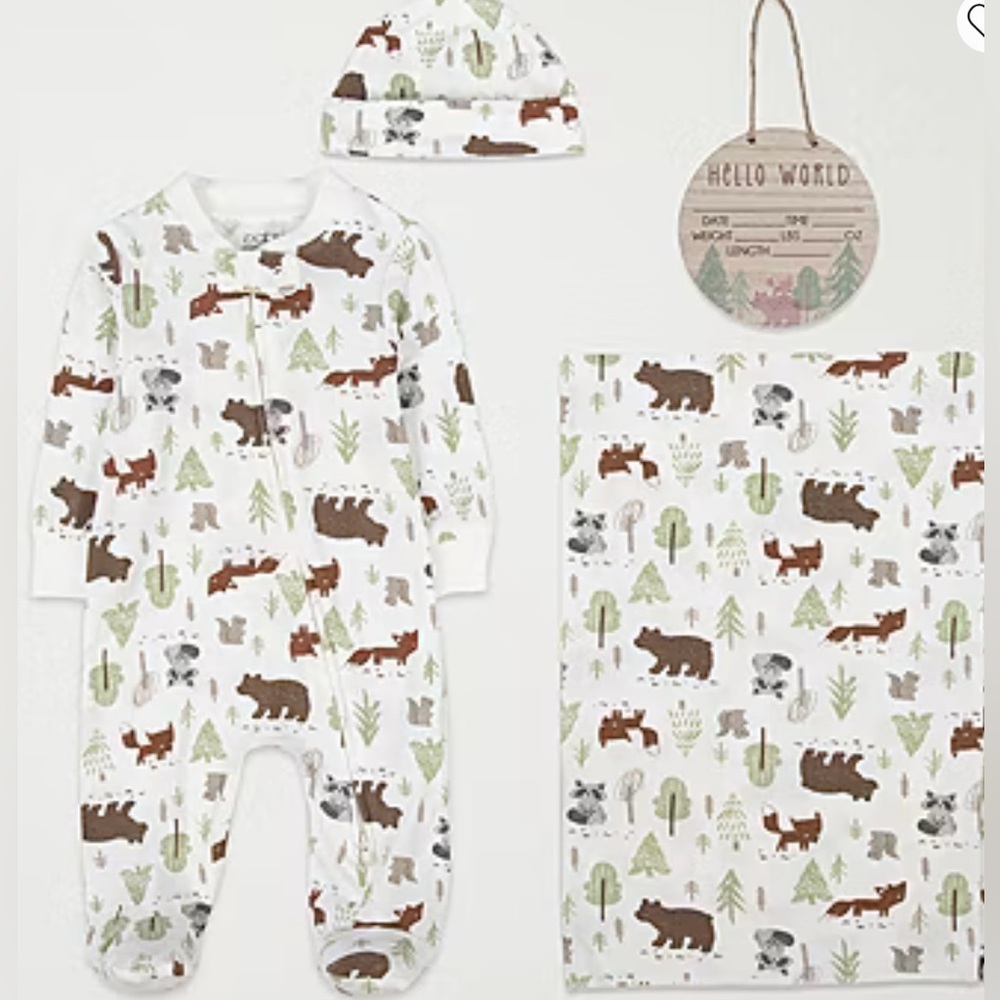 Baby Essentials Baby Boys 4-pc. Sleep and Play Set size 3 months